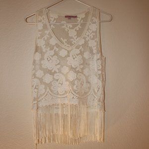 Gypsy Fringe Lace Top